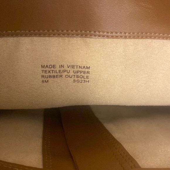 🆕 Michael Kors Rory Beige Logo Jacquard and Leather Riding Boots - Picture 10 of 12